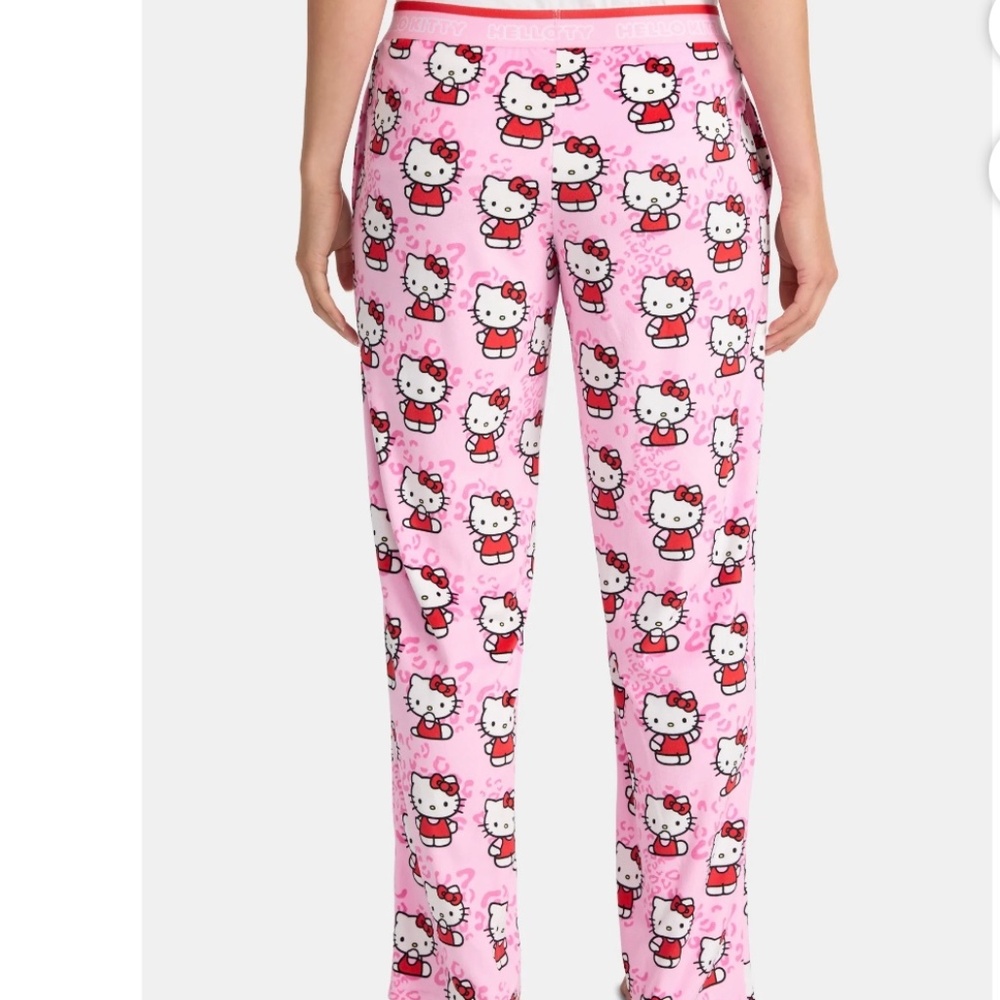 Hello Kitty Women’s Pink Velour Sleep Pajama Pants Size XL NWT - Picture 3 of 7